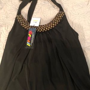 NWT Cute Halter black top by Calvin Klein Size M